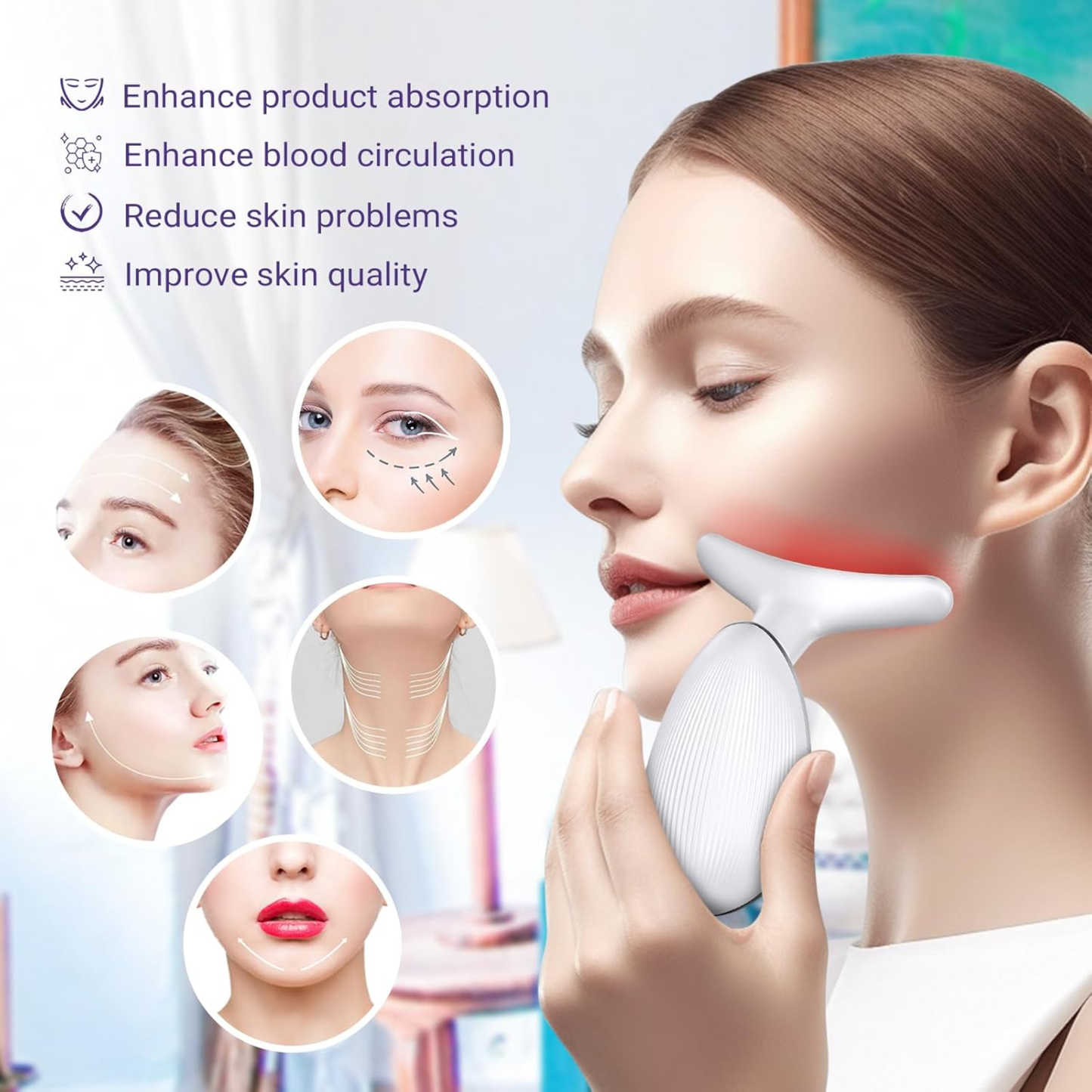 MASAJEADOR FACIAL- REDUCTOR DE PAPADA